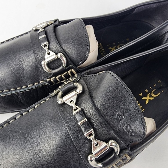 Geox Respira Leather Horse Bit Driving Loafers Shoes EU 43/ US 10 -No Creasing - Picture 10 of 13